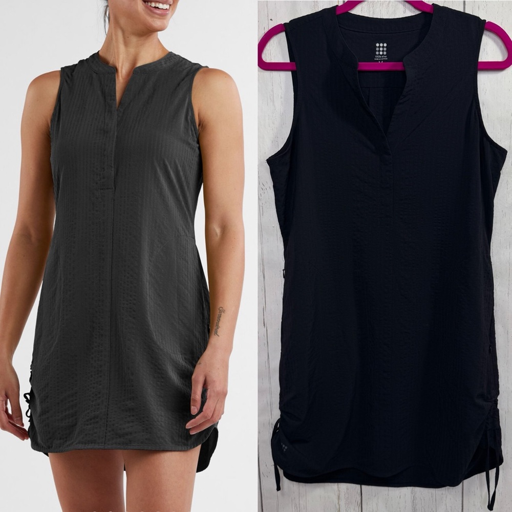 Title Nine Black Sleeveless Mini Dress with V-Notch